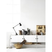 Pack 2 portants muraux au sol 85 x 30 cm - Noir